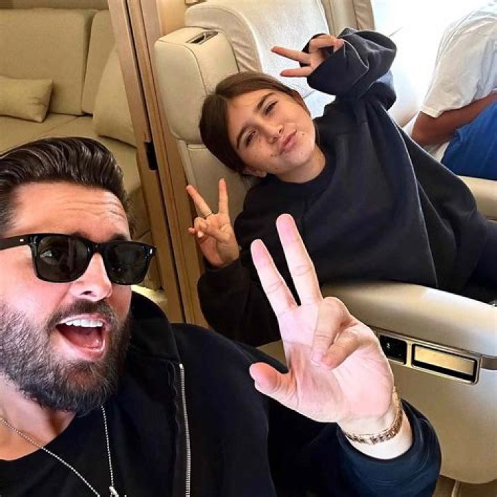 Sofia Richie Rocks A Bikini & Protective Face Gear For Beach Bike Ride With Scott Disick
